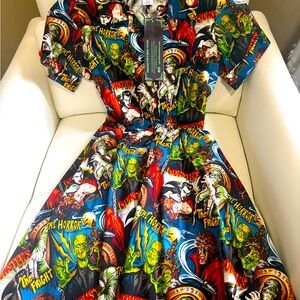 Monster Mash Fright Night Dress Size Medium (4-6)